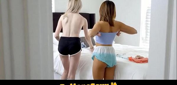  Stepsis Caught Me Fucking Her Friend And Joins!